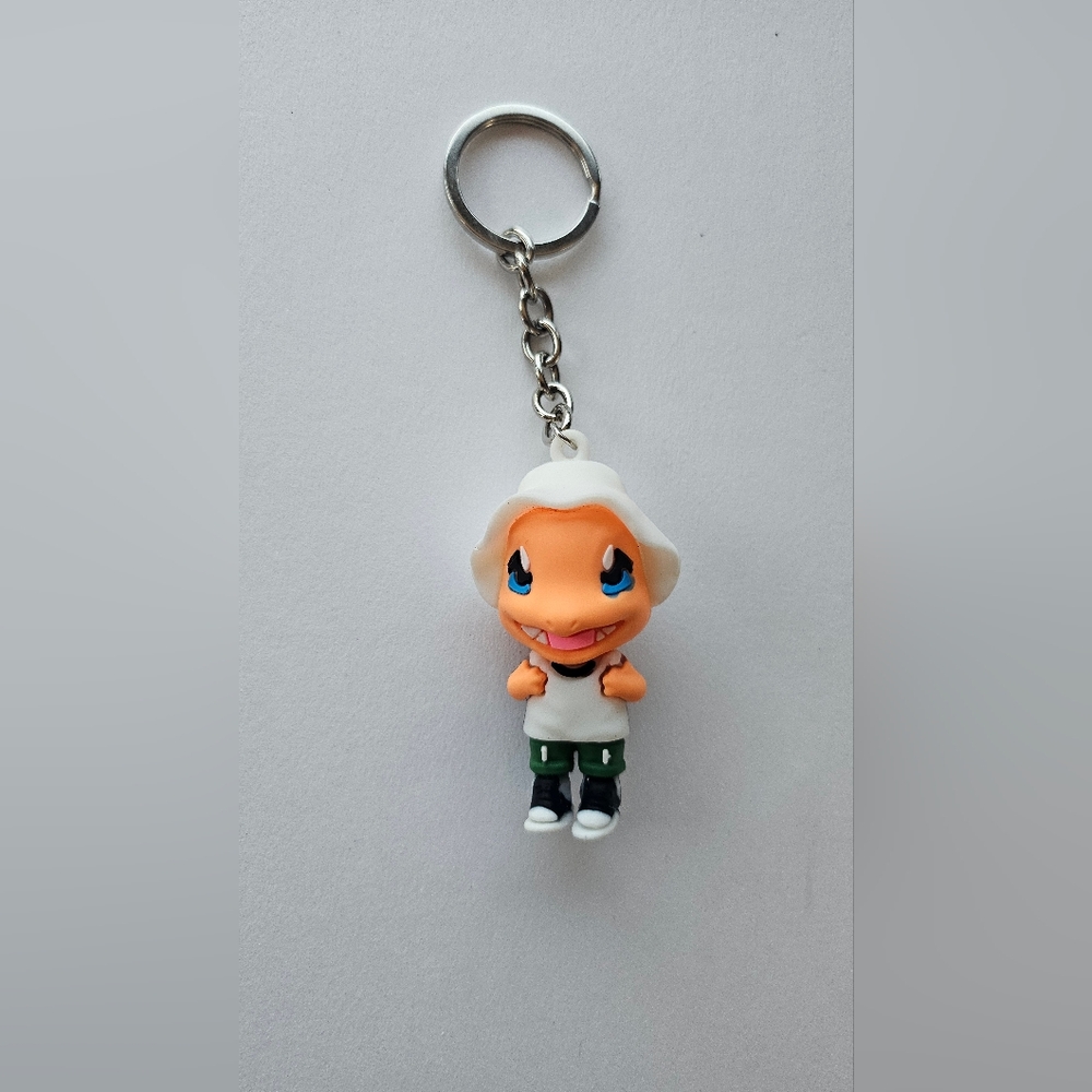 Charmander keyring, keychain,  Charmander going on a hike